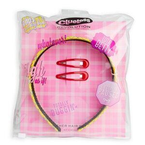 Makeup Revolution X Clueless hair set Cher headband plaid NWT